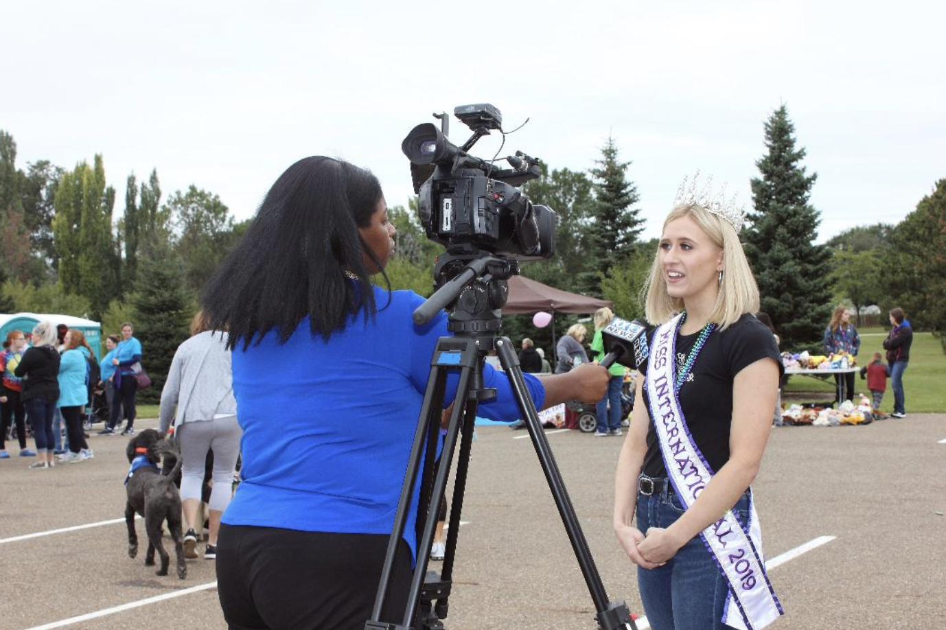 I was a guest speaker at the Bismarck Out of the Darkness walk for AFSP. While I was there I did an interview with a local news station and scattered hearts.